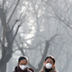 Two women walk through Beijing’s Ritan Park in Dec. 2016. Image via AP Photo.